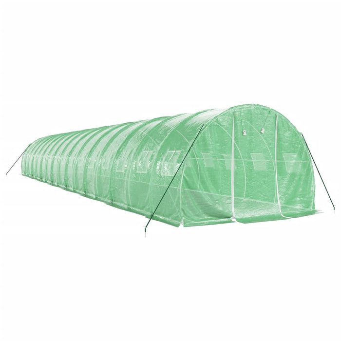 Seră cu cadru din oțel, verde, 48 m², 16x3x2 m - WALTI WALTI