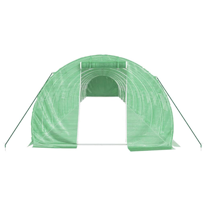 Seră cu cadru din oțel, verde, 48 m², 16x3x2 m - WALTI WALTI