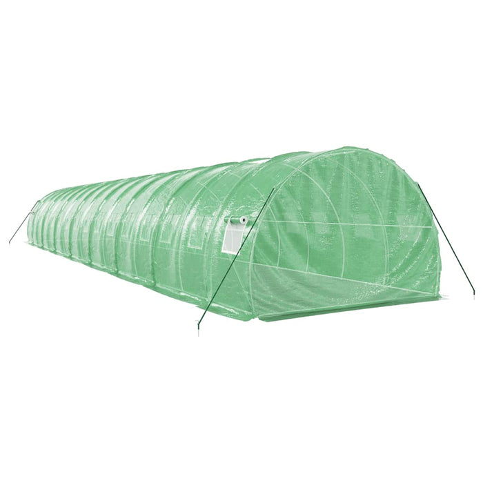 Seră cu cadru din oțel, verde, 48 m², 16x3x2 m - WALTI WALTI