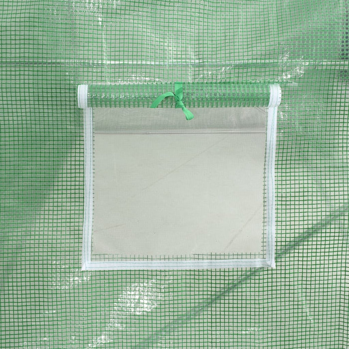 Seră cu cadru din oțel, verde, 48 m², 16x3x2 m - WALTI WALTI