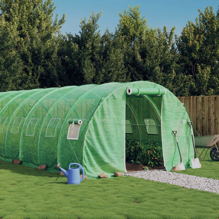 Seră cu cadru din oțel, verde, 48 m², 16x3x2 m - WALTI WALTI