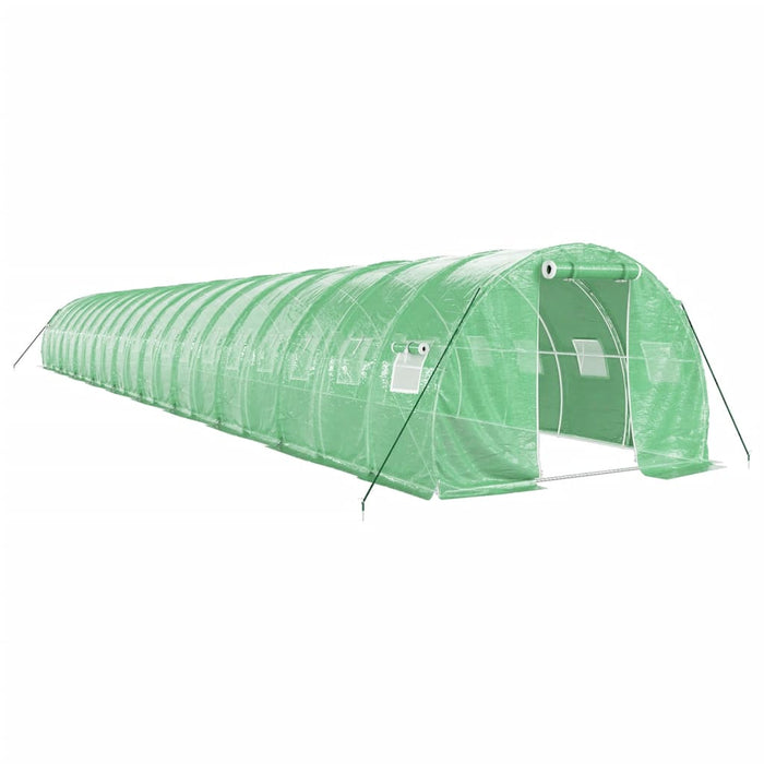 Seră cu cadru din oțel, verde, 60 m², 20x3x2 m - WALTI WALTI