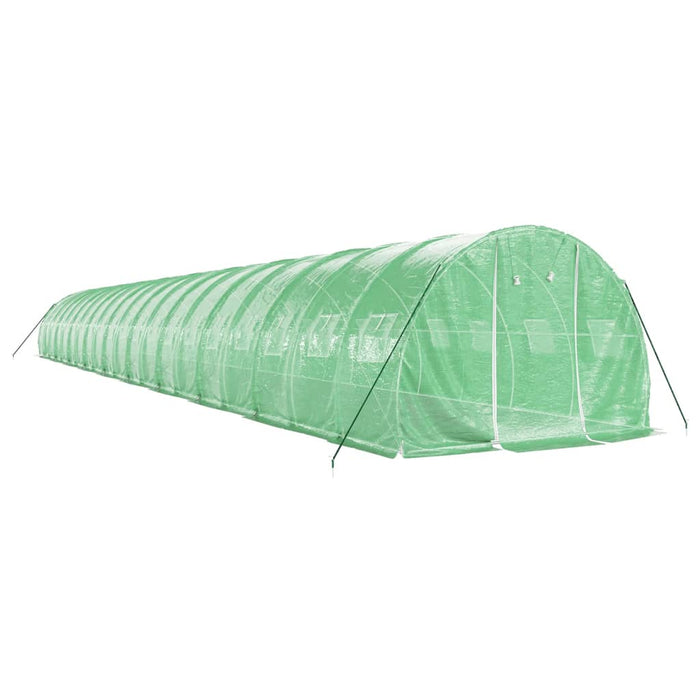 Seră cu cadru din oțel, verde, 60 m², 20x3x2 m - WALTI WALTI
