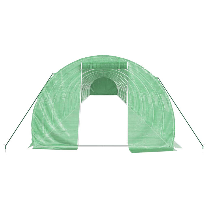 Seră cu cadru din oțel, verde, 60 m², 20x3x2 m - WALTI WALTI