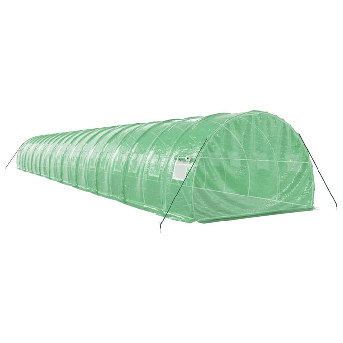 Seră cu cadru din oțel, verde, 60 m², 20x3x2 m - WALTI WALTI