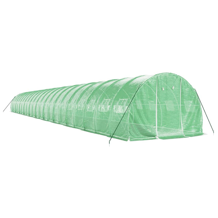 Seră cu cadru din oțel, verde, 66 m², 22x3x2 m - WALTI WALTI
