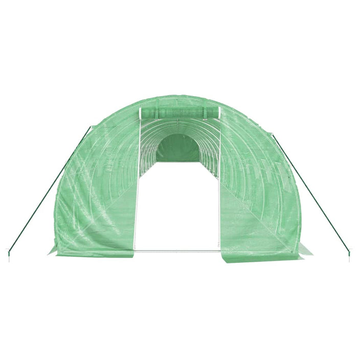 Seră cu cadru din oțel, verde, 66 m², 22x3x2 m - WALTI WALTI