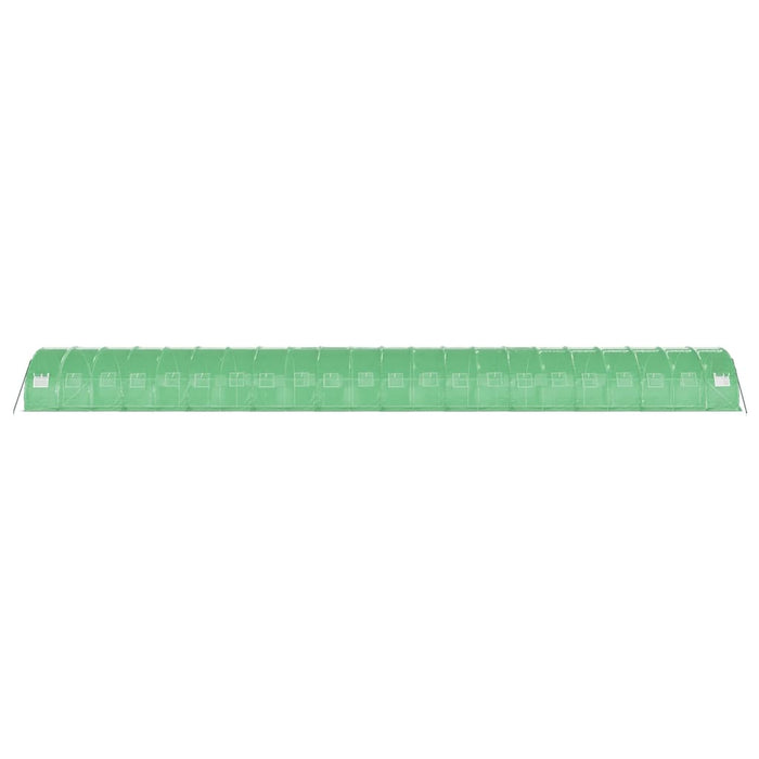 Seră cu cadru din oțel, verde, 66 m², 22x3x2 m - WALTI WALTI