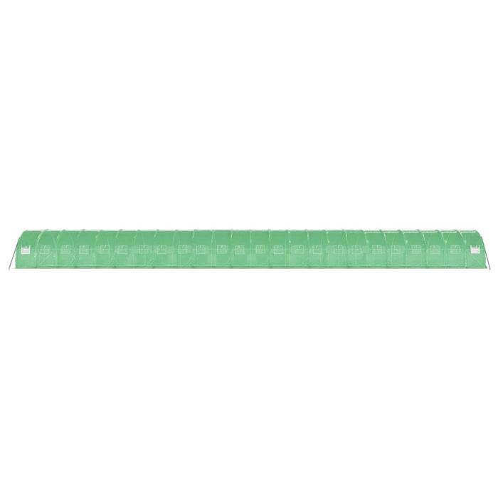Seră cu cadru din oțel, verde, 72 m², 24x3x2 m - WALTI WALTI