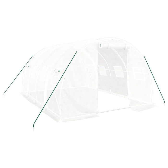 Seră cu cadru de oțel, albă, 12 m², 4x3x2 m WALTI