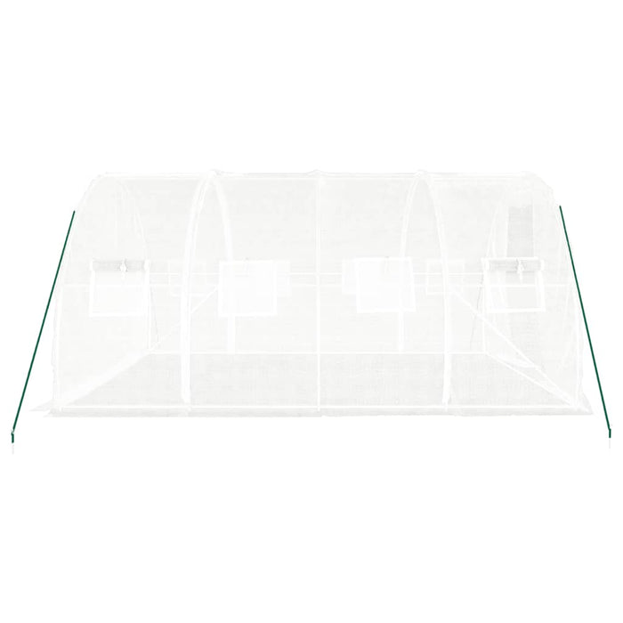 Seră cu cadru de oțel, albă, 12 m², 4x3x2 m WALTI