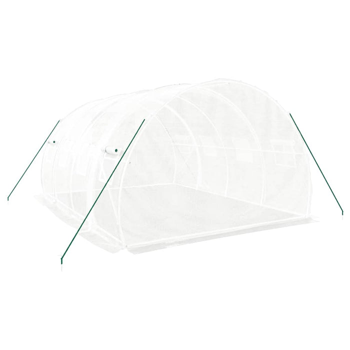 Seră cu cadru de oțel, albă, 12 m², 4x3x2 m WALTI