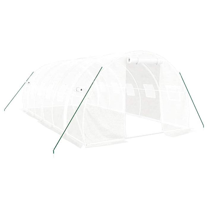 Seră cu cadru din oțel, alb, 18 m², 6x3x2 m - WALTI WALTI