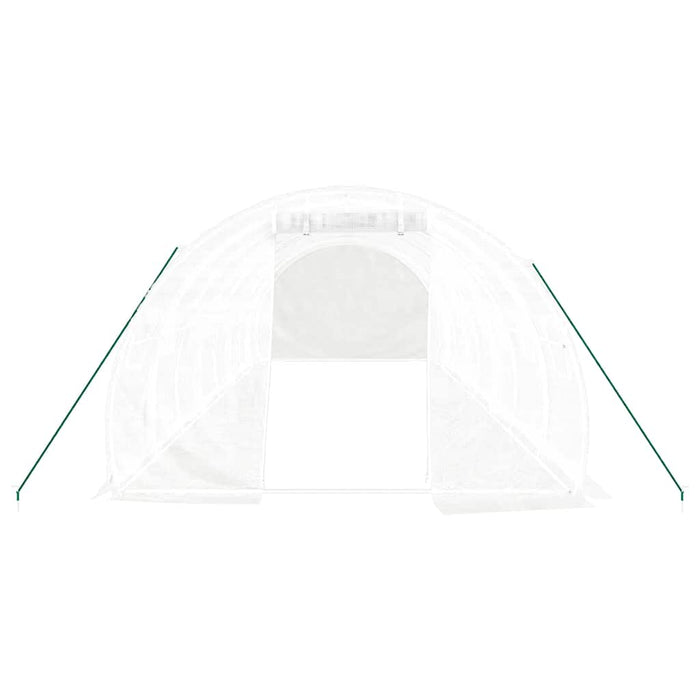 Seră cu cadru din oțel, alb, 24 m², 8x3x2 m - WALTI WALTI