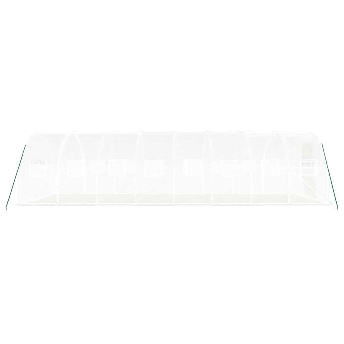Seră cu cadru din oțel, alb, 24 m², 8x3x2 m - WALTI WALTI