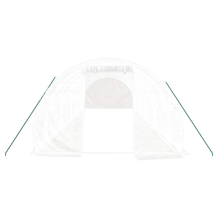 Seră cu cadru din oțel, alb, 30 m², 10x3x2 m - WALTI WALTI