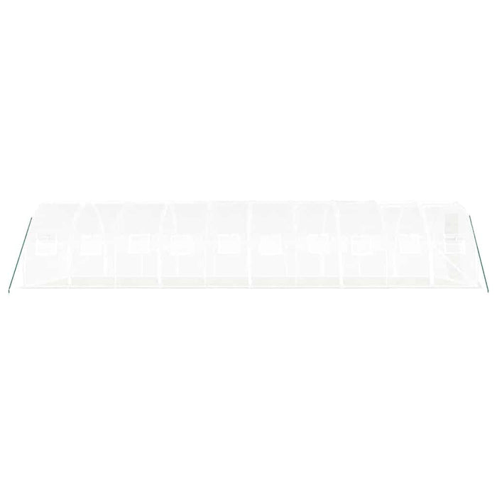 Seră cu cadru din oțel, alb, 30 m², 10x3x2 m - WALTI WALTI