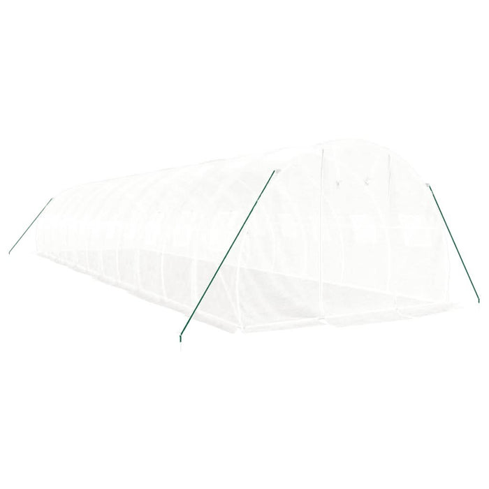 Seră cu cadru din oțel, alb, 36 m², 12x3x2 m - WALTI WALTI