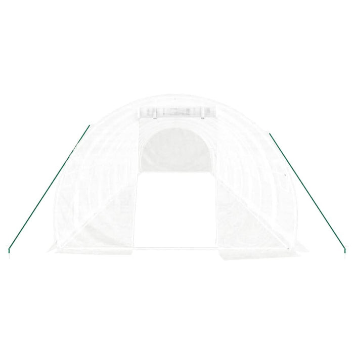 Seră cu cadru din oțel, alb, 36 m², 12x3x2 m - WALTI WALTI