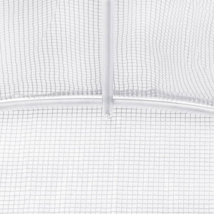 Seră cu cadru din oțel, alb, 36 m², 12x3x2 m - WALTI WALTI
