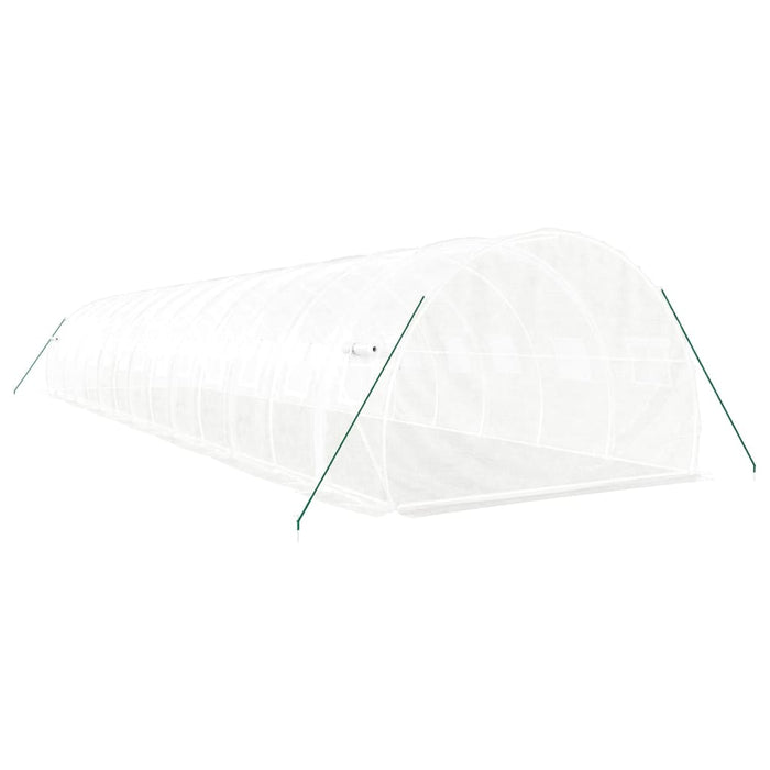 Seră cu cadru din oțel, alb, 42 m², 14x3x2 m - WALTI WALTI