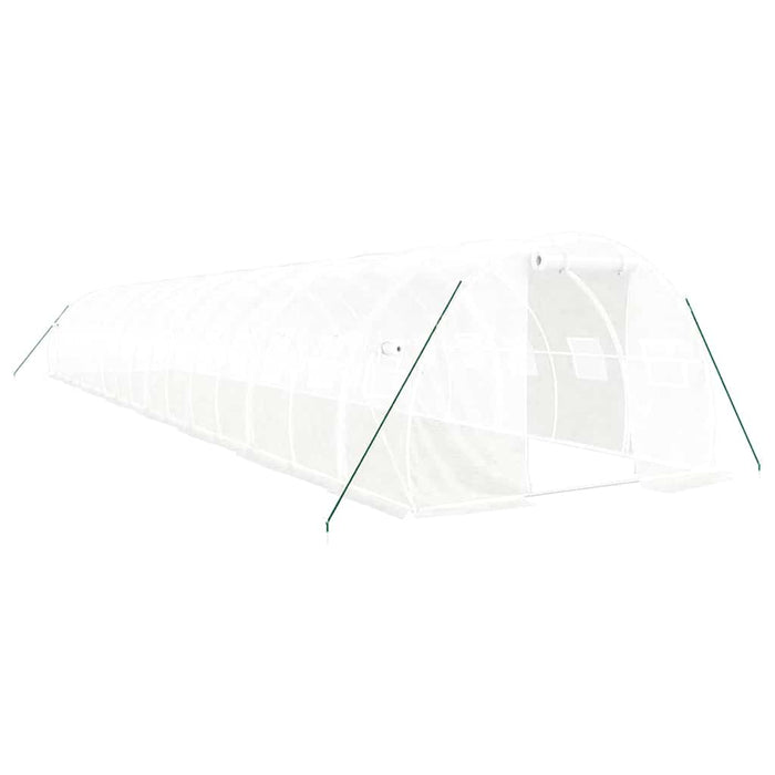 Seră cu cadru din oțel, alb, 48 m², 16x3x2 m - WALTI WALTI