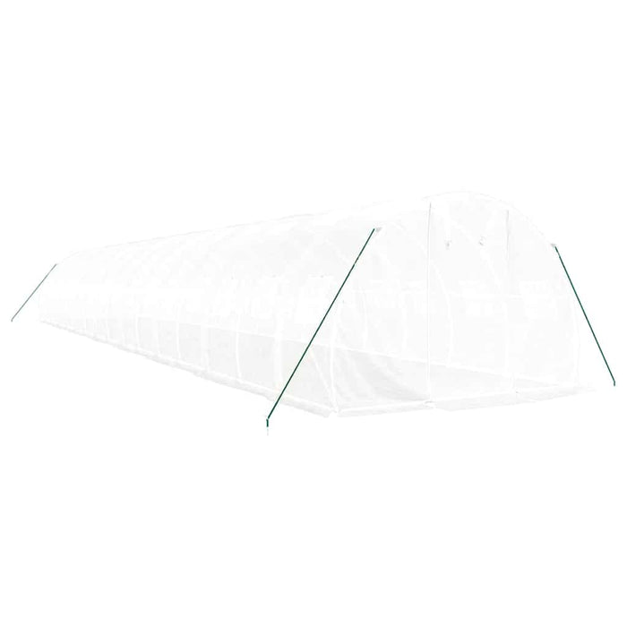 Seră cu cadru din oțel, alb, 48 m², 16x3x2 m - WALTI WALTI