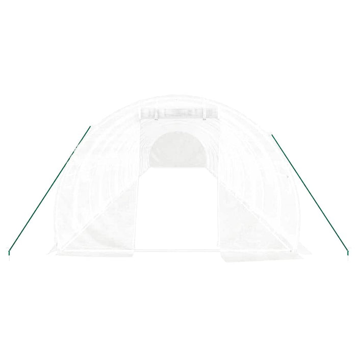 Seră cu cadru din oțel, alb, 48 m², 16x3x2 m - WALTI WALTI