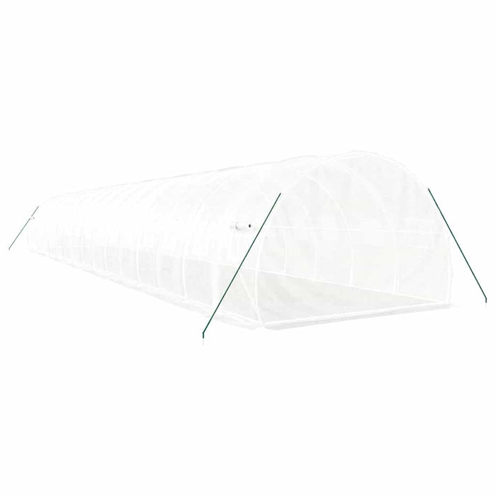 Seră cu cadru din oțel, alb, 48 m², 16x3x2 m - WALTI WALTI