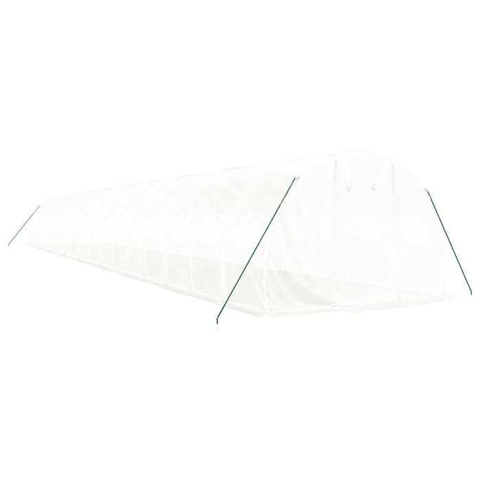 Seră cu cadru din oțel, alb, 54 m², 18x3x2 m - WALTI WALTI