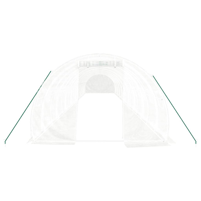 Seră cu cadru din oțel, alb, 54 m², 18x3x2 m - WALTI WALTI