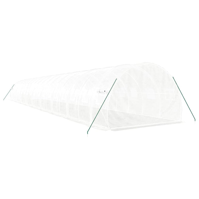 Seră cu cadru din oțel, alb, 54 m², 18x3x2 m - WALTI WALTI