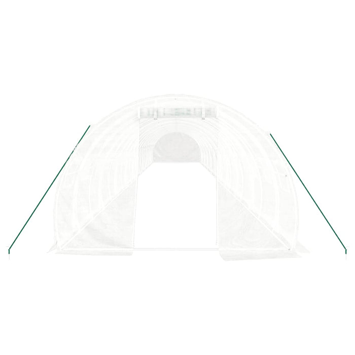 Seră cu cadru din oțel, alb, 60 m², 20x3x2 m - WALTI WALTI