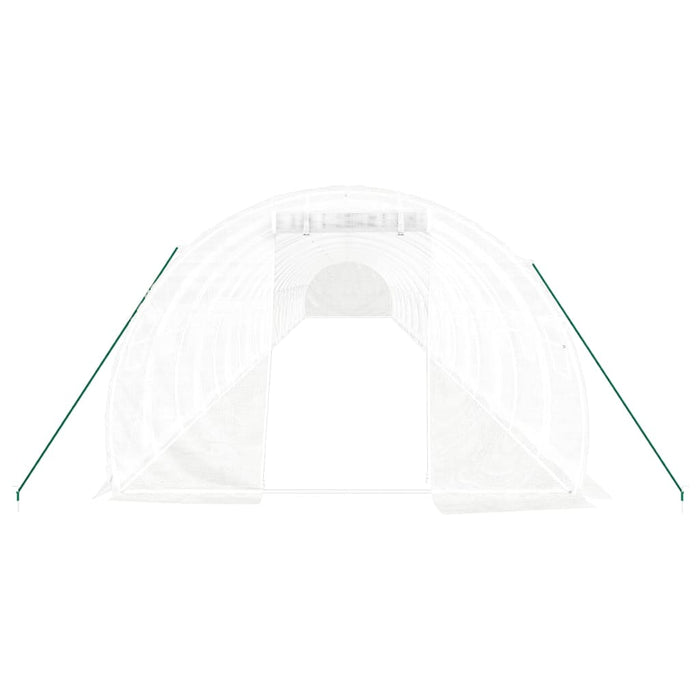 Seră cu cadru din oțel, alb, 66 m², 22x3x2 m - WALTI WALTI
