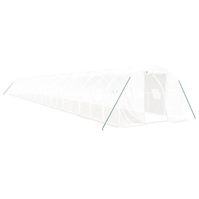 Seră cu cadru din oțel, alb, 72 m², 24x3x2 m - WALTI WALTI