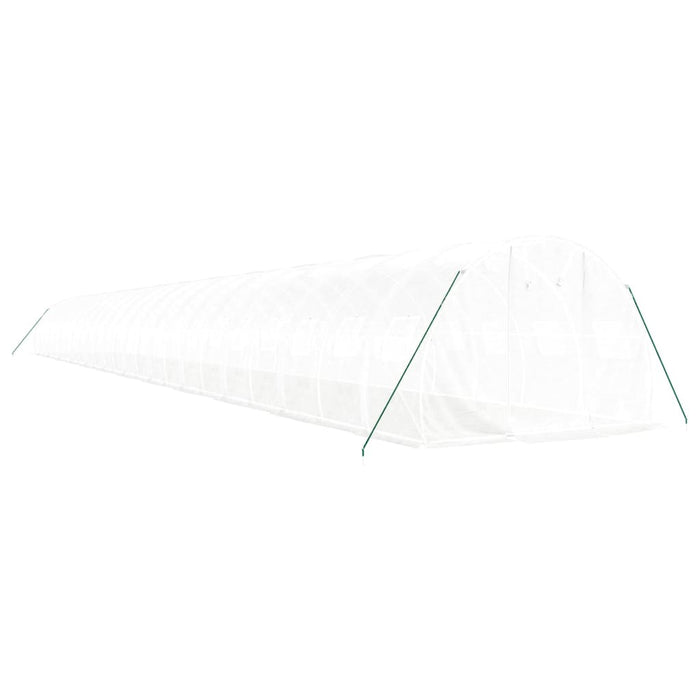 Seră cu cadru din oțel, alb, 72 m², 24x3x2 m - WALTI WALTI