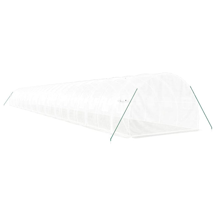 Seră cu cadru din oțel, alb, 72 m², 24x3x2 m - WALTI WALTI