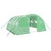 Seră cu cadru din oțel, verde, 16 m², 4x4x2 m - WALTI WALTI