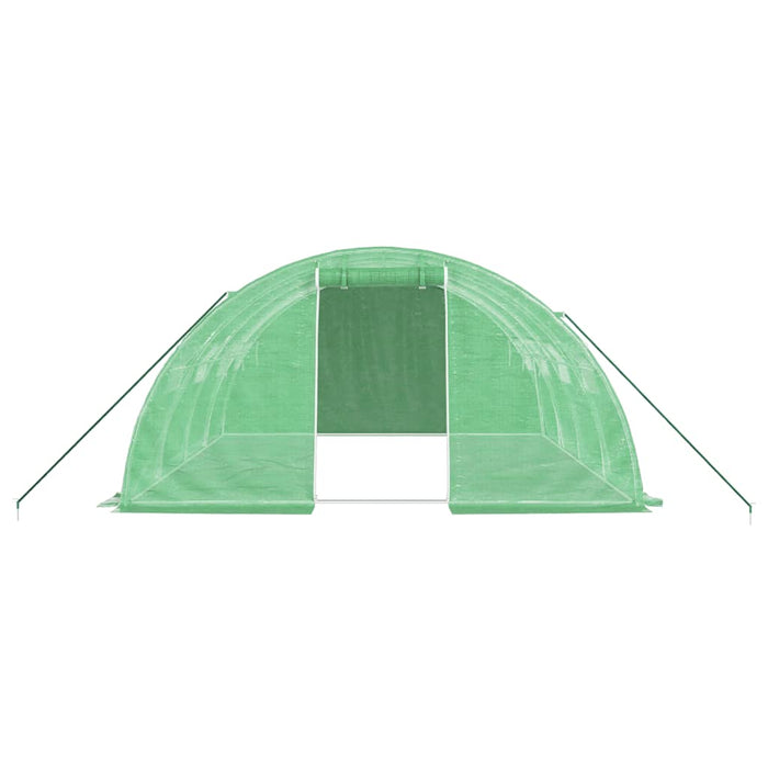Seră cu cadru din oțel, verde, 16 m², 4x4x2 m - WALTI WALTI