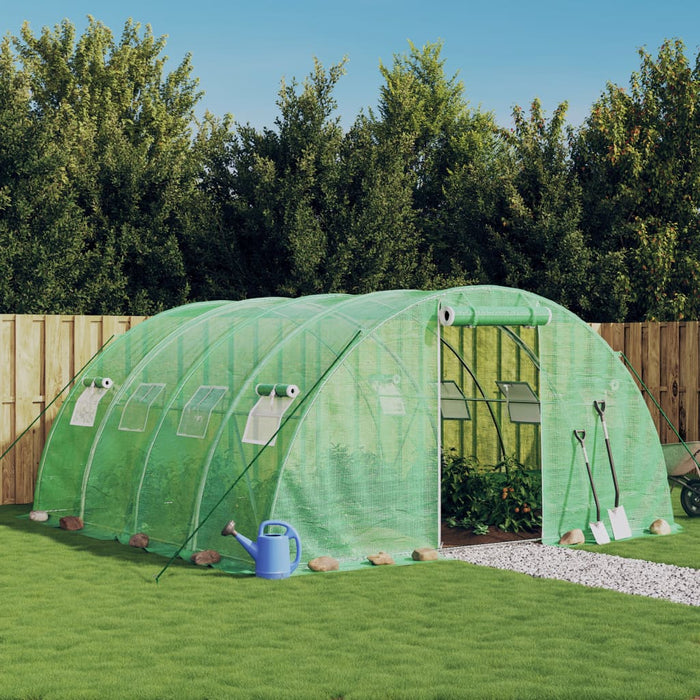 Seră cu cadru din oțel, verde, 16 m², 4x4x2 m - WALTI WALTI