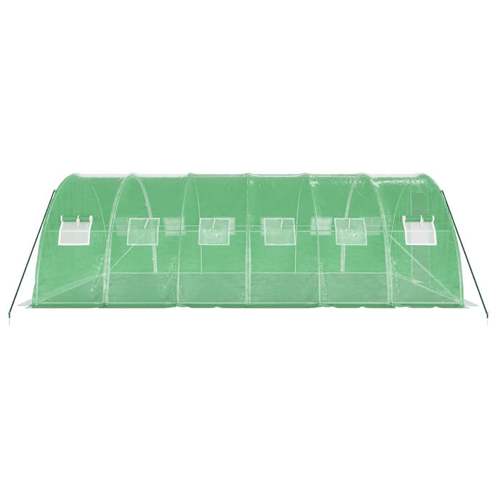 Seră cu cadru din oțel, verde, 24 m², 6x4x2 m - WALTI WALTI