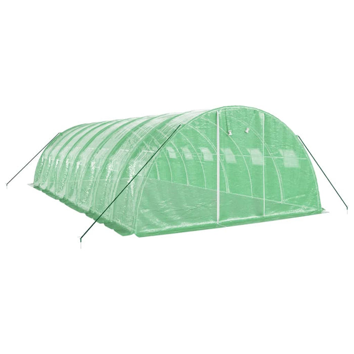 Seră cu cadru din oțel, verde, 32 m², 8x4x2 m - WALTI WALTI