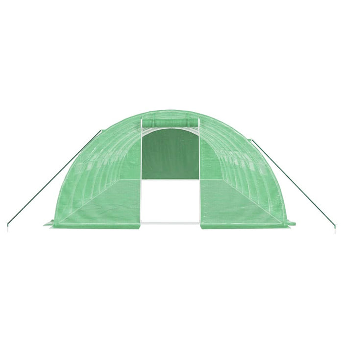 Seră cu cadru din oțel, verde, 32 m², 8x4x2 m - WALTI WALTI