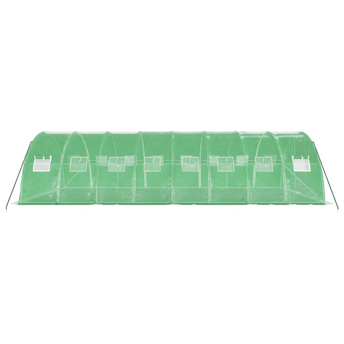 Seră cu cadru din oțel, verde, 32 m², 8x4x2 m - WALTI WALTI