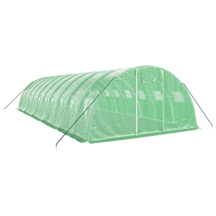 Seră cu cadru din oțel, verde, 40 m², 10x4x2 m - WALTI WALTI