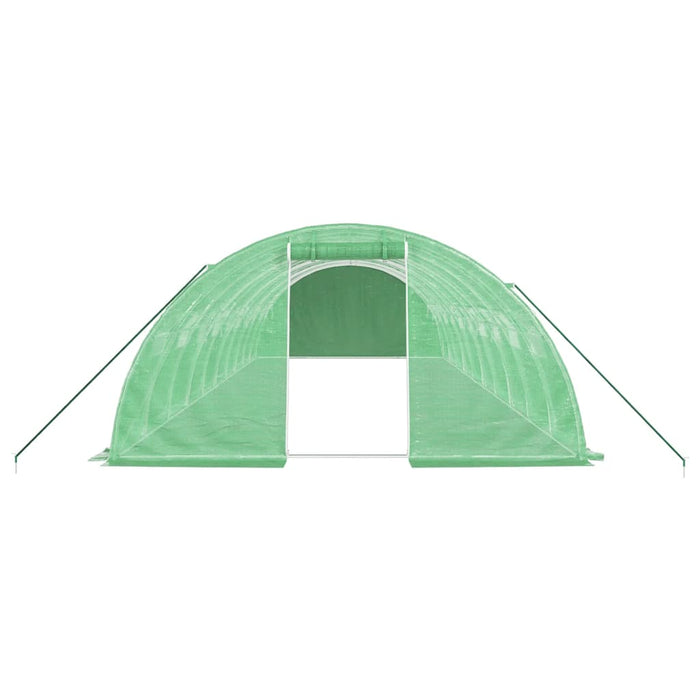 Seră cu cadru din oțel, verde, 40 m², 10x4x2 m - WALTI WALTI