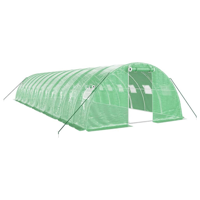 Seră cu cadru din oțel, verde, 48 m², 12x4x2 m - WALTI WALTI