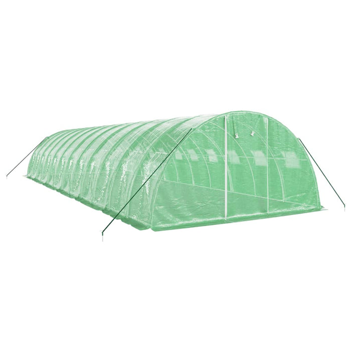 Seră cu cadru din oțel, verde, 48 m², 12x4x2 m - WALTI WALTI