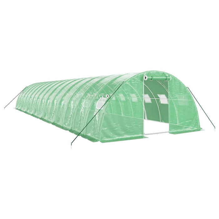Seră cu cadru din oțel, verde, 56 m², 14x4x2 m - WALTI WALTI