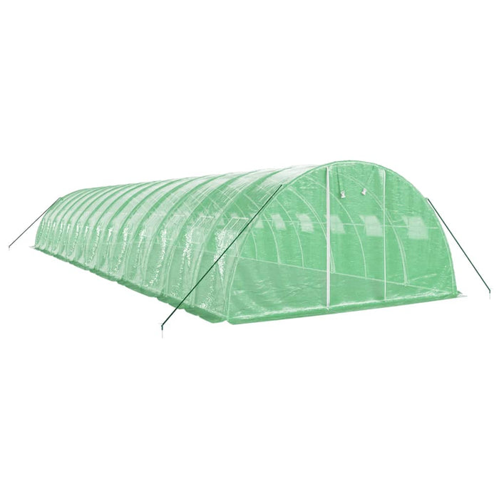 Seră cu cadru din oțel, verde, 56 m², 14x4x2 m - WALTI WALTI